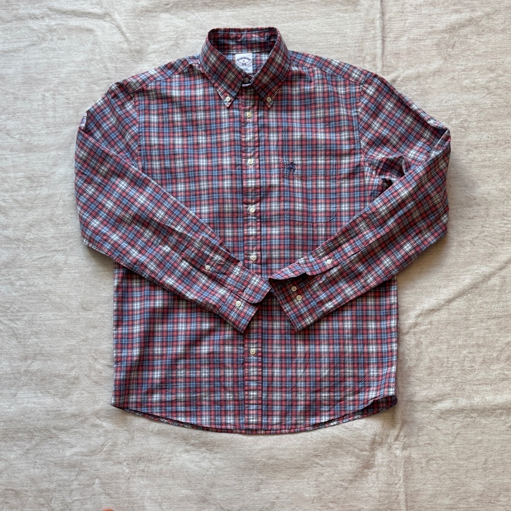 Brooks Brothers Multicolor Plaid Button-Down Shirt